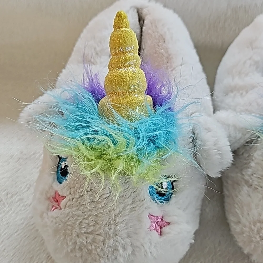 CAT & JACK | Unicorn Slippers, Faux Fur, Colorful
